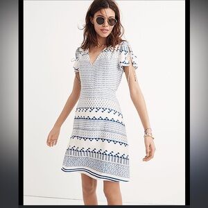 Madewell poppy dress in Ionian tile